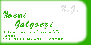 noemi galgoczi business card